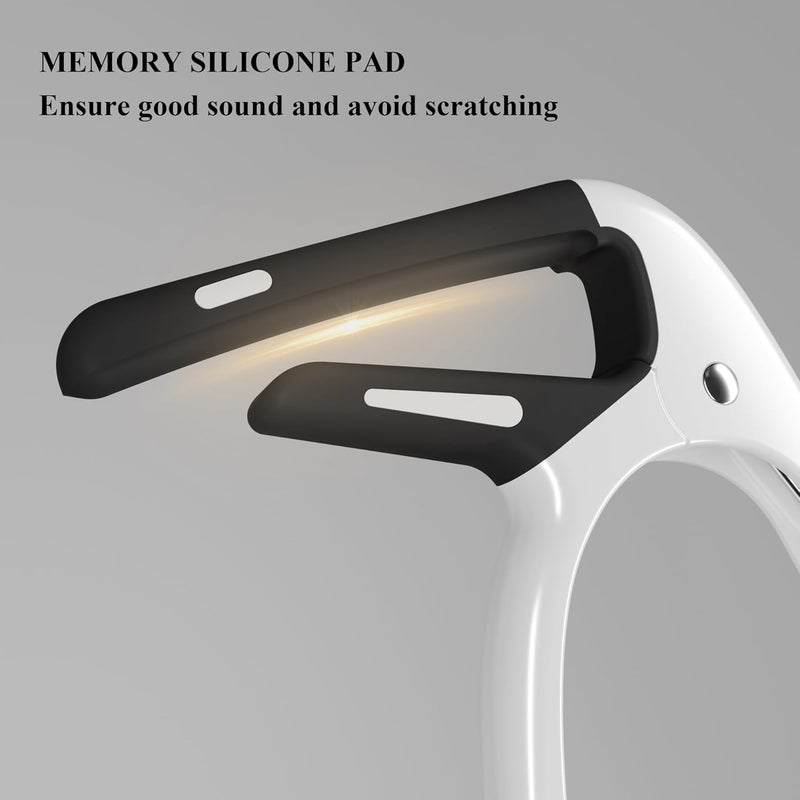 DIDA Capo for Acoustic Guitar, Guitar Capo for Electric Guitar, Ukulele and String Instruments, Guitar Capo, Guitar Kapo, Guitar Clamp (White) - Image 5